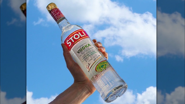 bottle of Stoli vodka