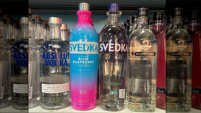 Svedka vodka bottles