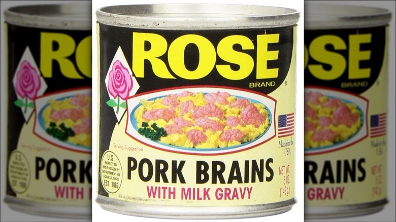 canned pig brains