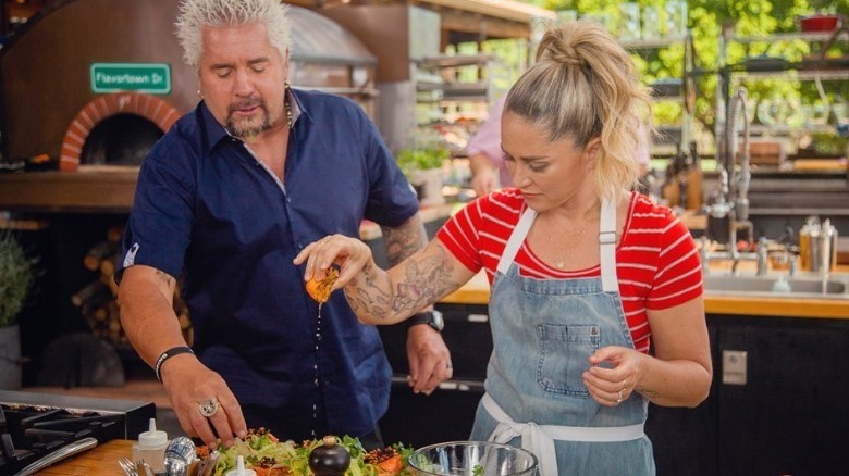 Brooke Williamson & Guy Fieri on Tournament of Champions