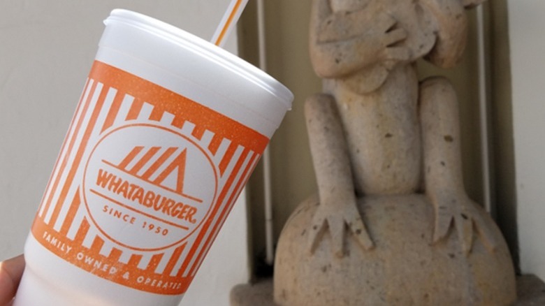 Whataburger large drink