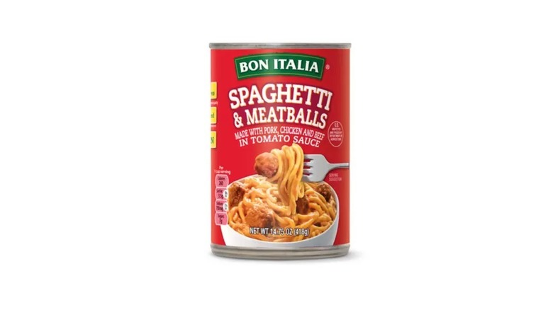 canned spaghetti and meatballs