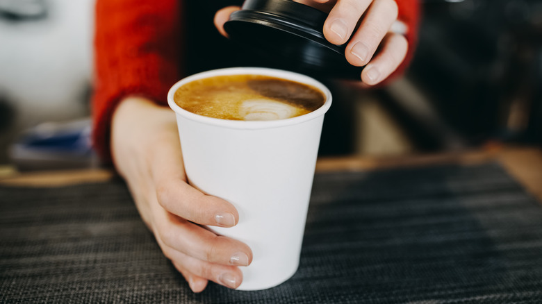 Coffee in to-go cup