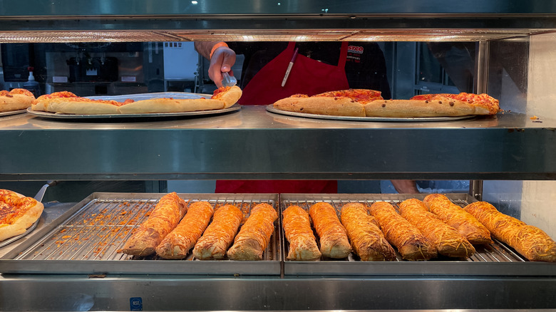 Pizza and chicken or bulgogi bake in Costco food court