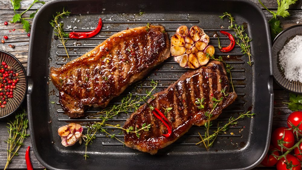 new york strip from a steakhouse