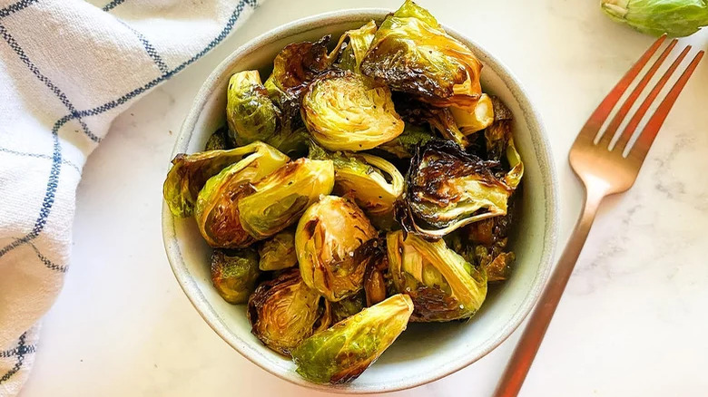 A bowl of Brussel sprouts