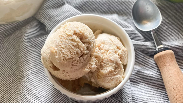 Bowl of spiced ice cream