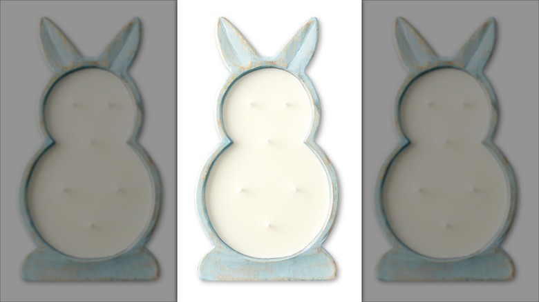 Bunny-shaped multi-wick candle