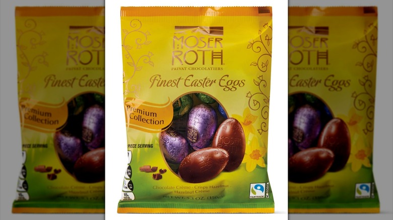 Bag of chocolate Easter eggs