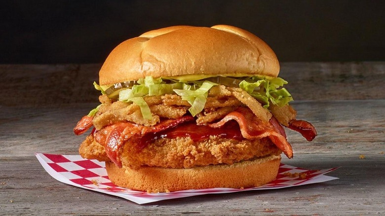Bacon BBQ Mother Cruncher Chicken Sandwich from checkers