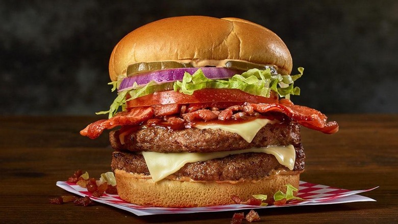 Smoky BBQ Bacon Buford Burger from checkers