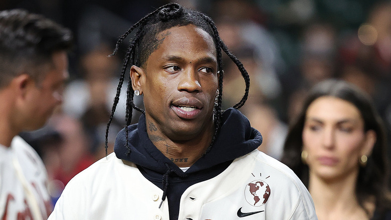 Travis Scott with braids