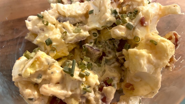 Alton Brown's bacon egg salad