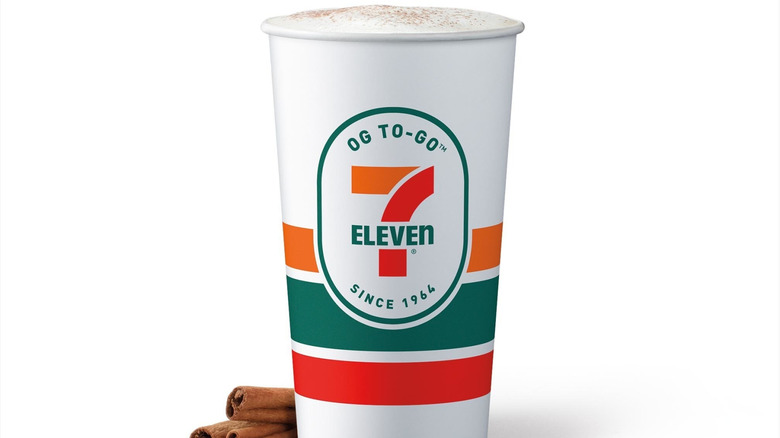 7-Eleven cup and cinnamon sticks