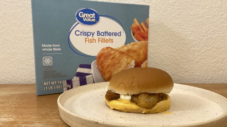 Great Value fish fillets and sandwich