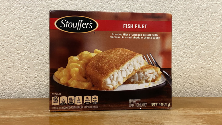 Stouffer's Fish Filet box on table