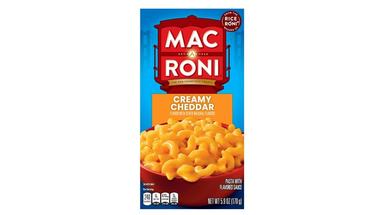 box of Mac A Roni 