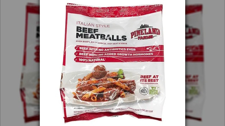 Bag of Pineland Farms Italian Style Beef Meatballs