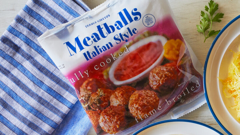 Two bowls of Trader Joe's spaghettti & meatballs