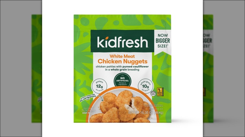 green bag of chicken nuggets