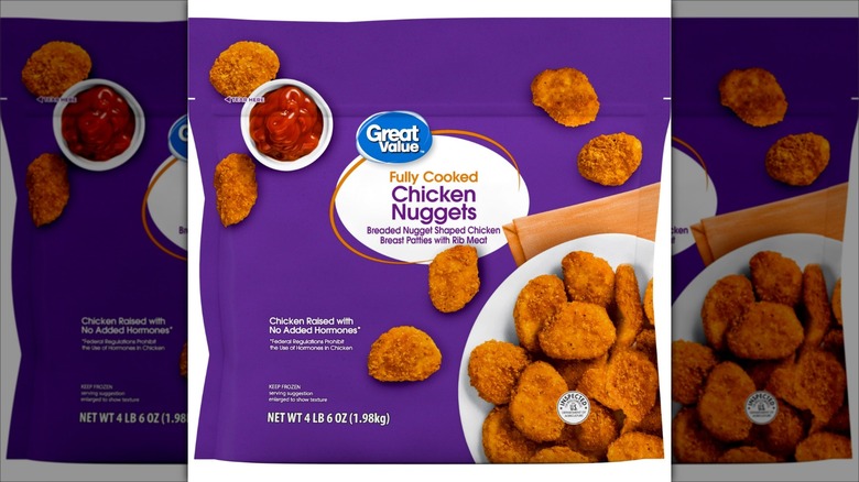 purple bag of chicken nuggets