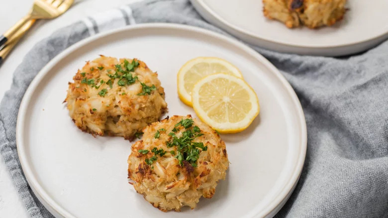 Crab Cakes with lemon