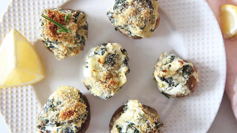 Stuffed Mushrooms with lemon