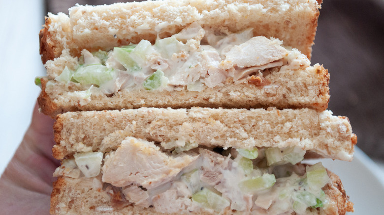 full-size chicken salad sandwich