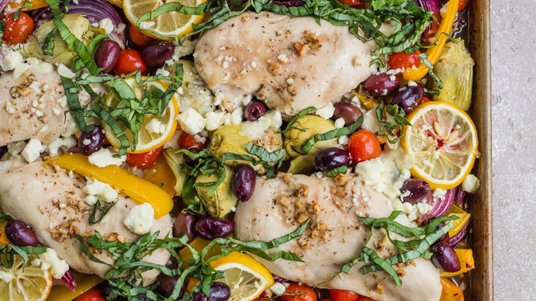 chicken with lemon and basil