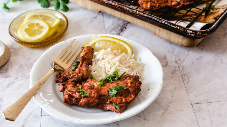 chicken with rice and lemon