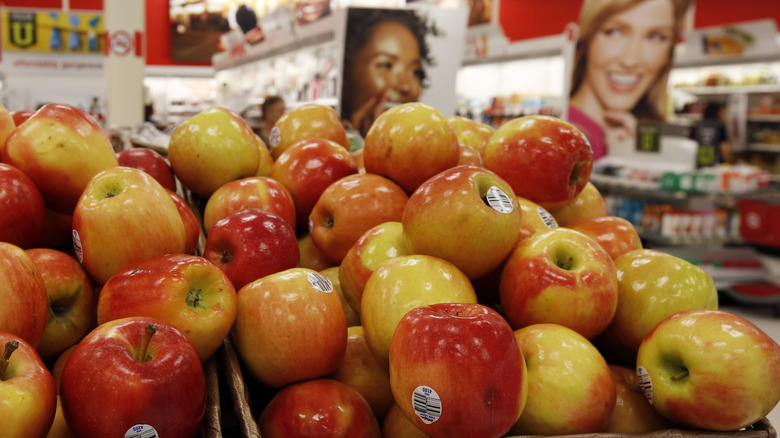 Pile of apples in Target produce section