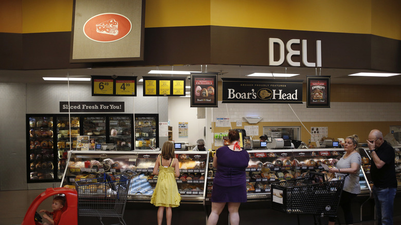 deli counter at Kroger grocery