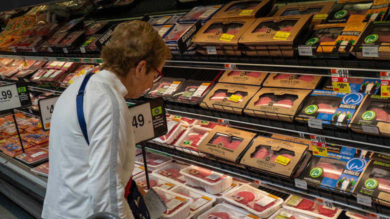 meat section stop and shop