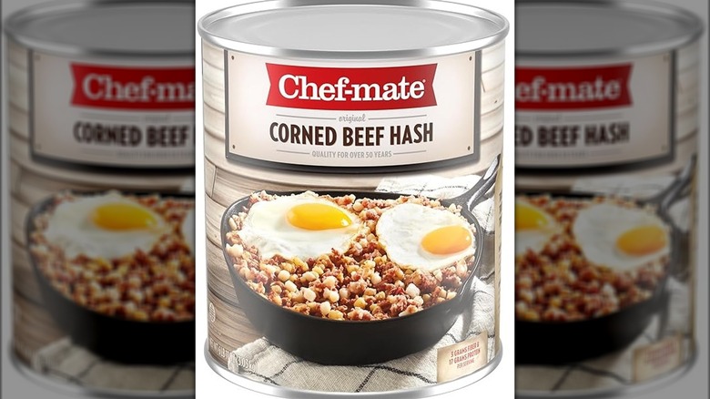 can of Chef-mate Corned Beef Hash