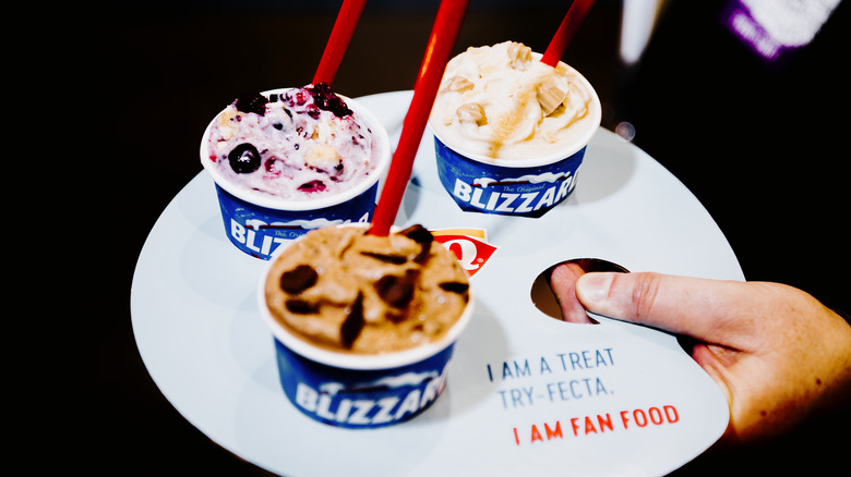 platter of Dairy Queen ice cream