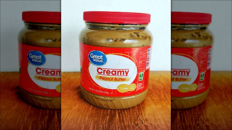 Jar of Great Value Peanut Butter