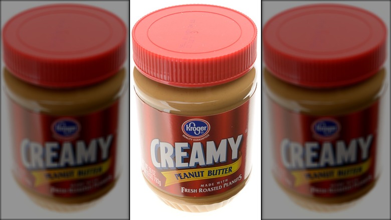 Kroger Creamy Peanut Butter jar