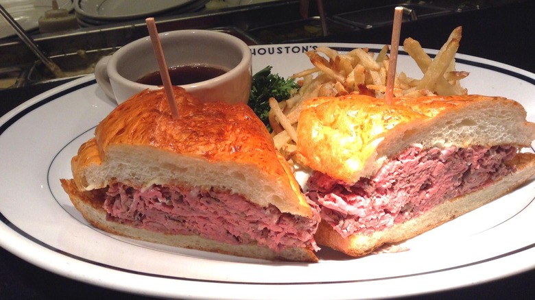 Houston's French dip sandwich