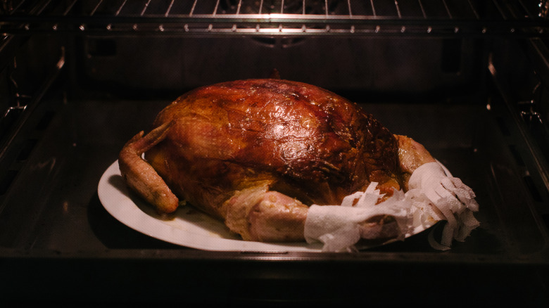 rotisserie chicken in oven