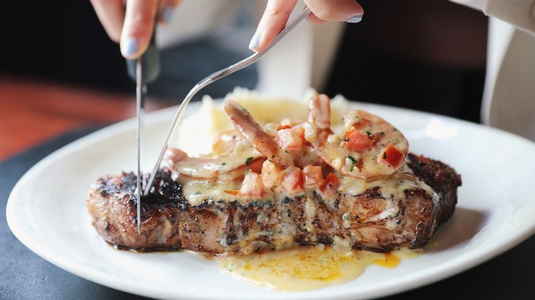 Steak and shrimp scampi, McCormick & Schmick's