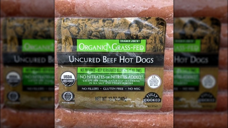 Trader Joe's organic grass-fed uncured beef hot dogs