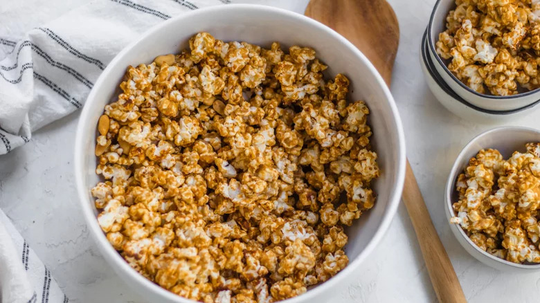 A bowl of popcorn