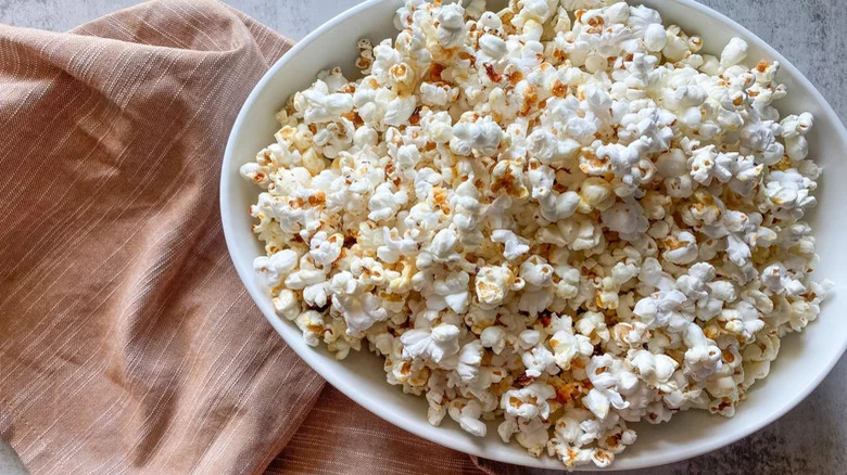 A bowl of popcorn