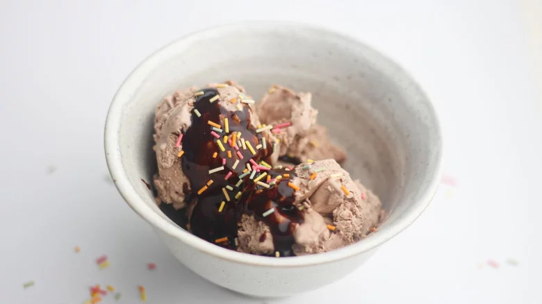 Ice cream in a bowl