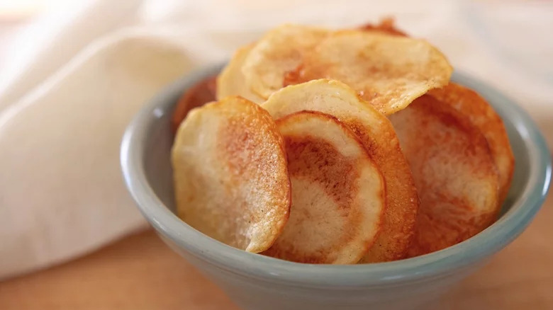 Bowl of potato chips