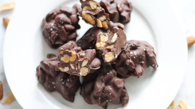 Chocolate nut clusters