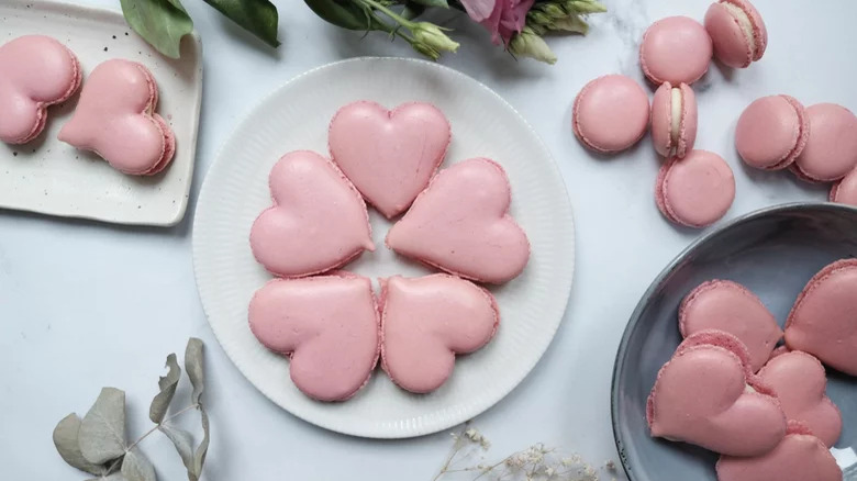 Heart-Shaped Macarons