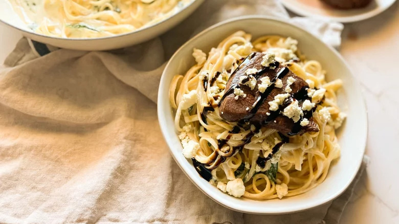 Steak Gorgonzola Alfredo