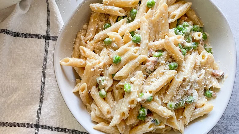 Pasta With Pancetta And Peas