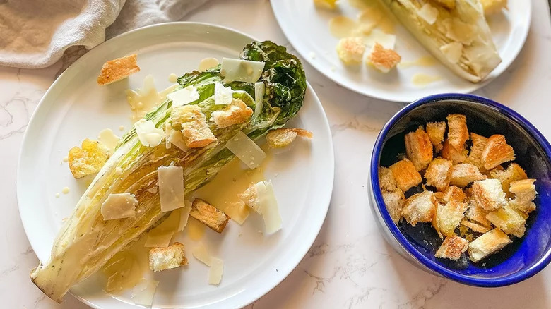 Grilled Romaine Caesar Salad